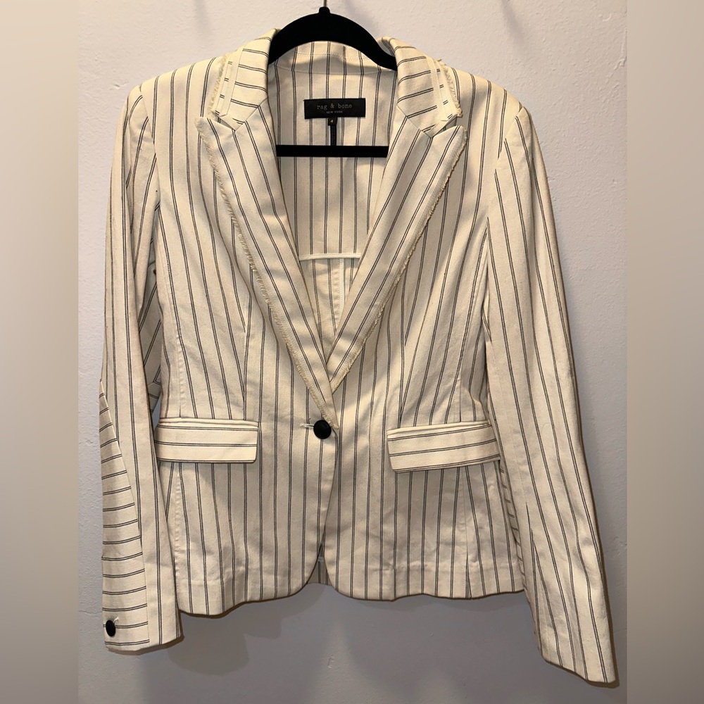 Women’s 100% cotton blazer Rag and Bone. Worn once!